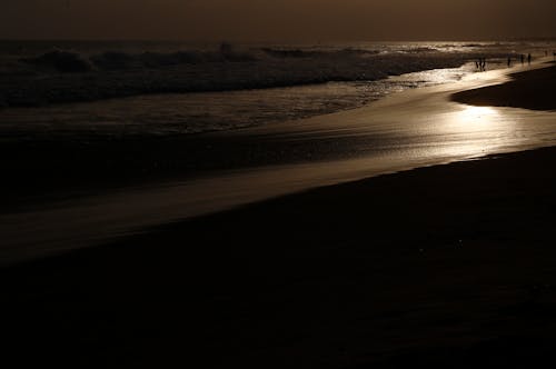 Free stock photo of beach, beach sunset, gold Stock Photo