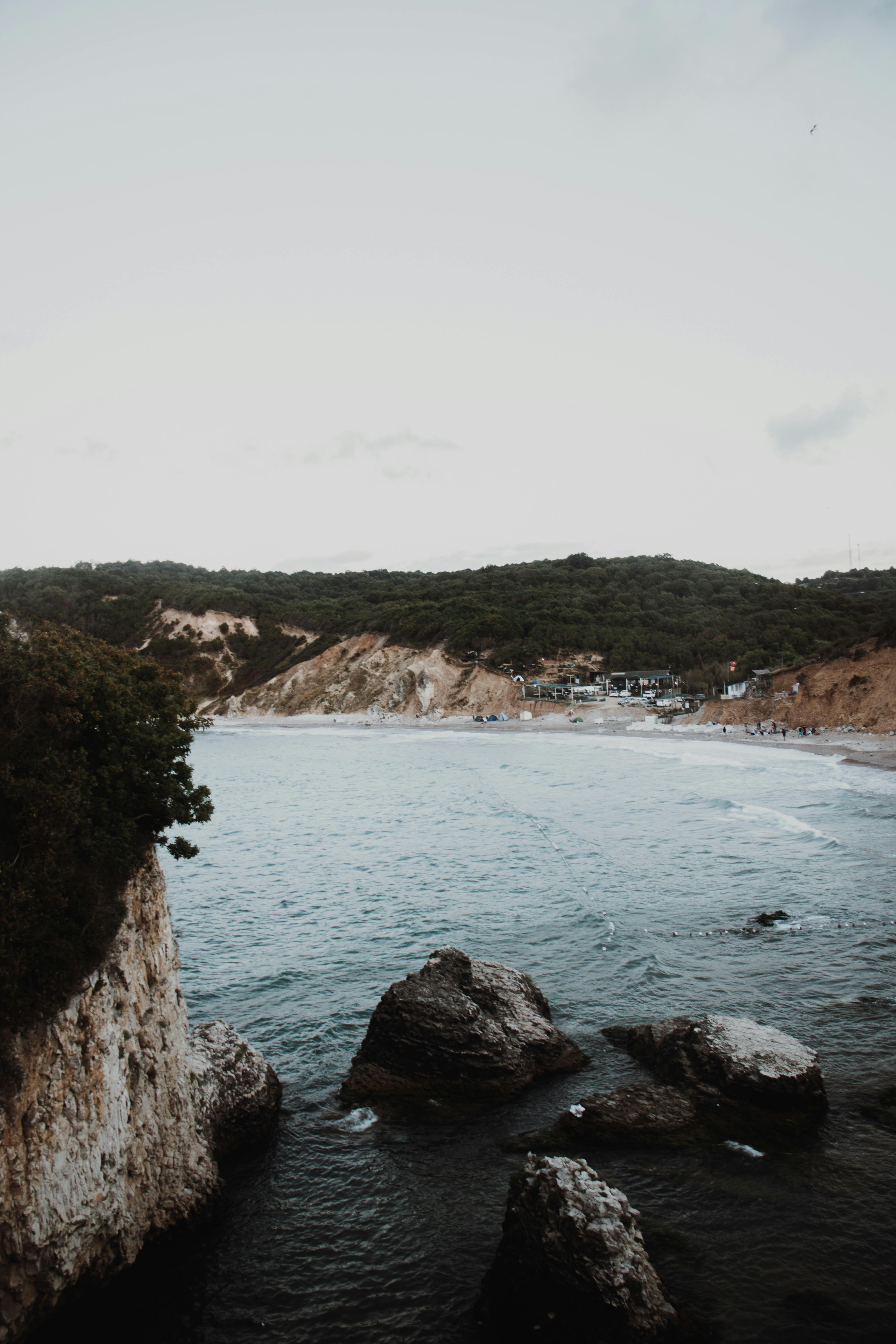 sea landscape nature sunset