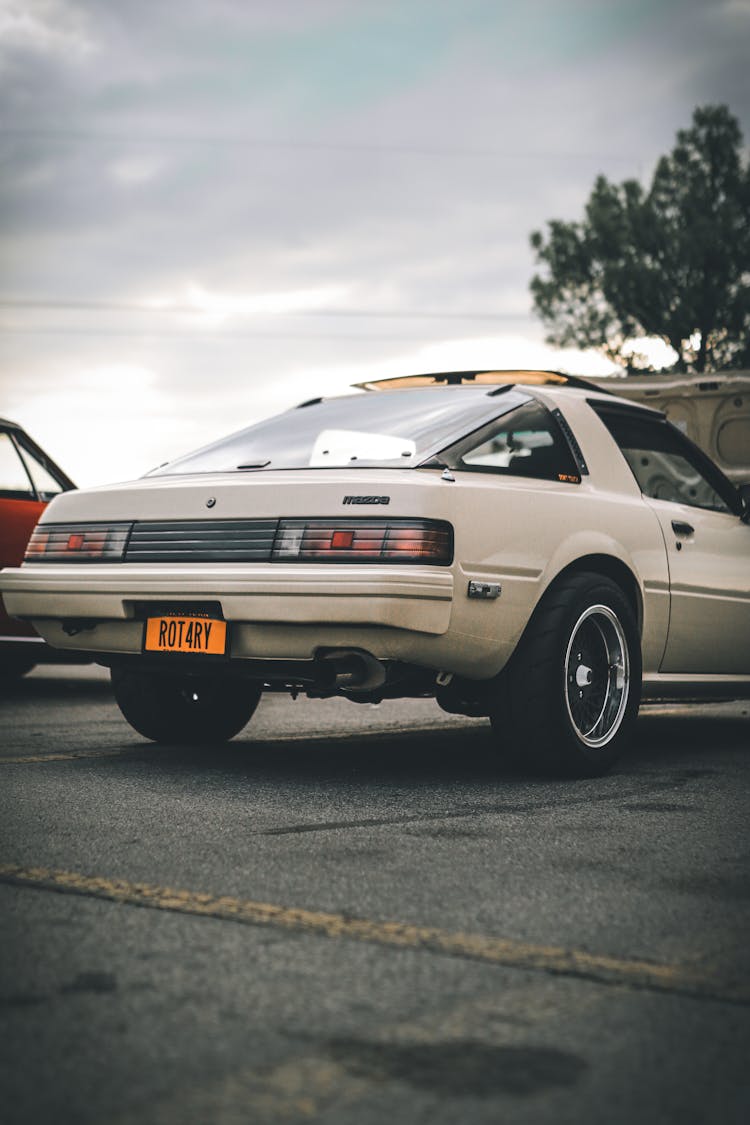 Mazda RX-7 Parked On A Parking Lot