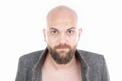 Foto profissional grátis de 3x4, abrigo, barba
