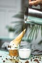 A Person Making Coffee