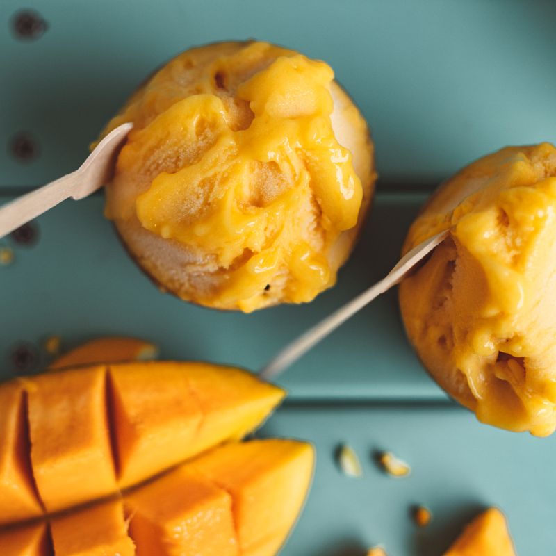 Homemade Mango Sorbet