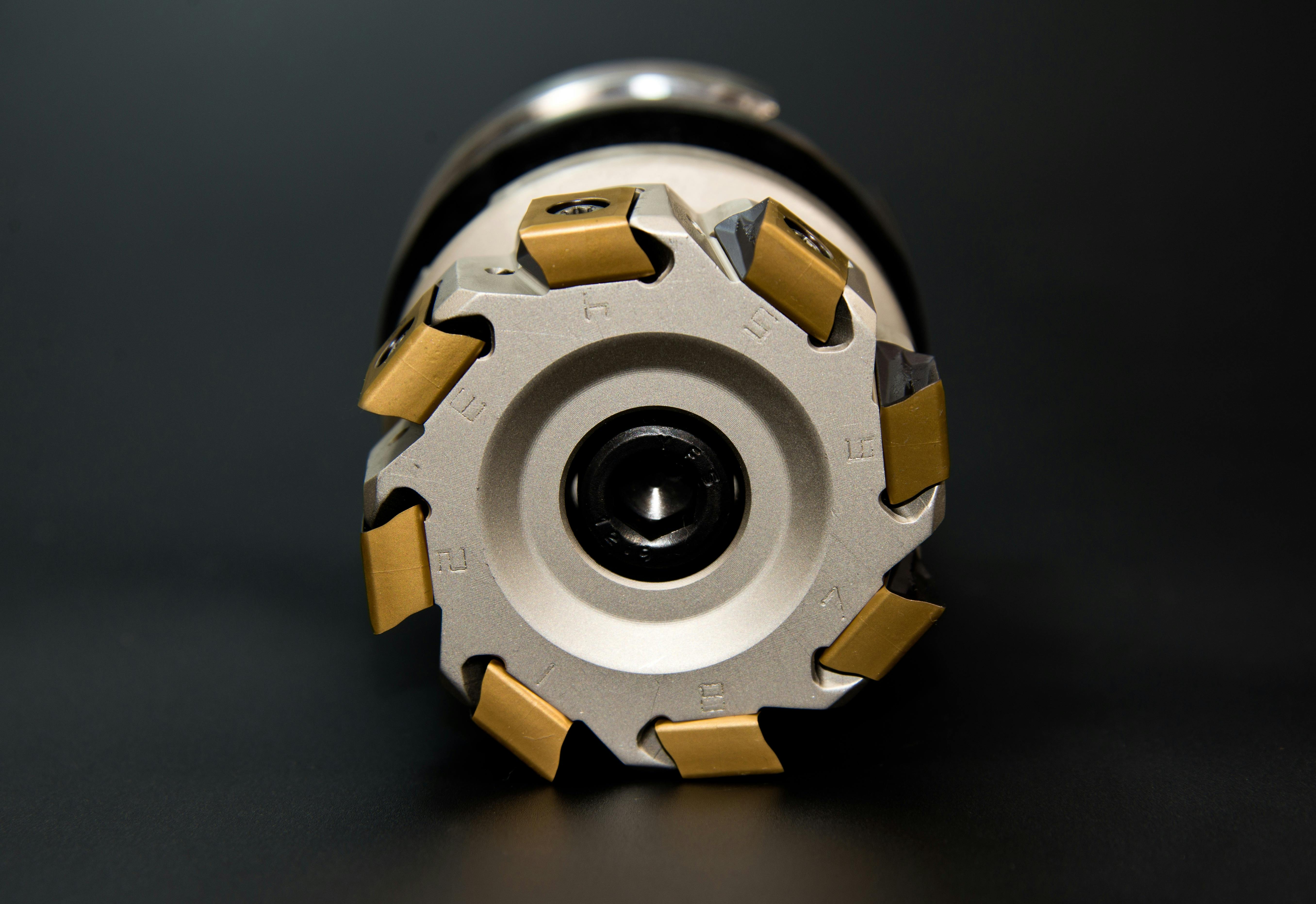 Grey and Golden Round Tool