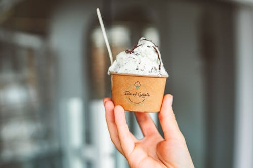 Hand Holding Ice Cream