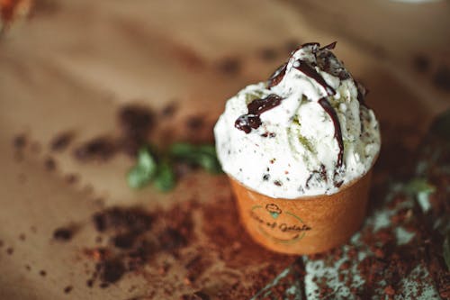dondurma, geç çikolata, Gıda içeren Ücretsiz stok fotoğraf