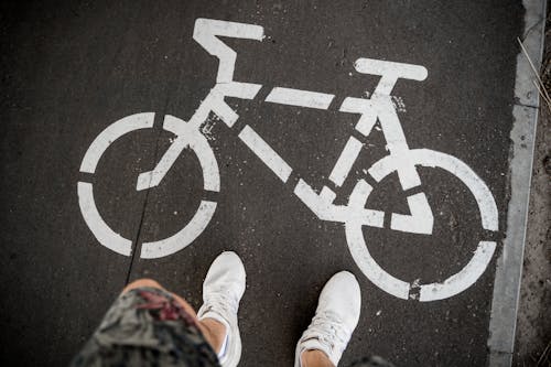 Kostnadsfria Kostnadsfri bild av asfalt, cykel, cykelbana Stock foto