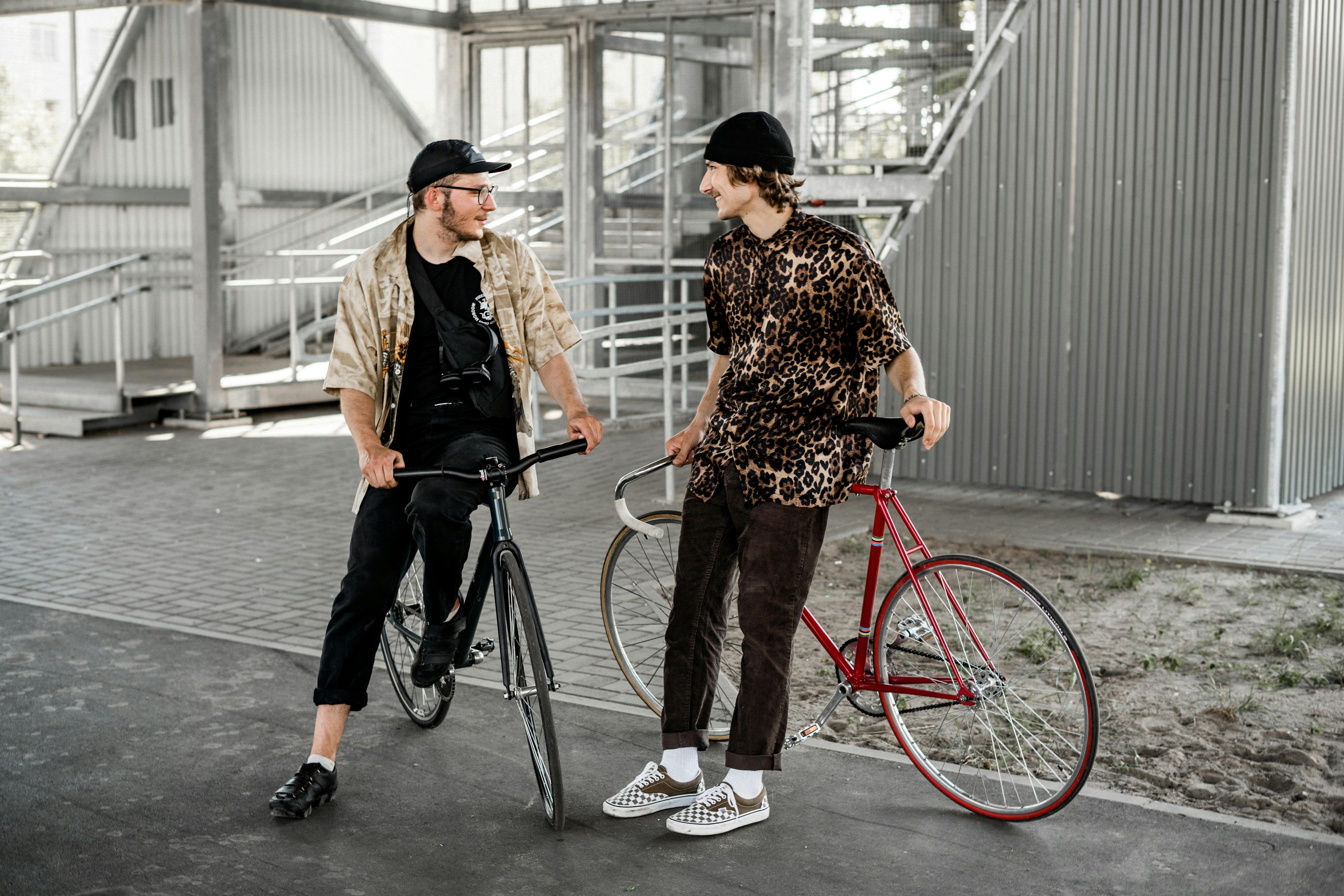 men chatting on the street