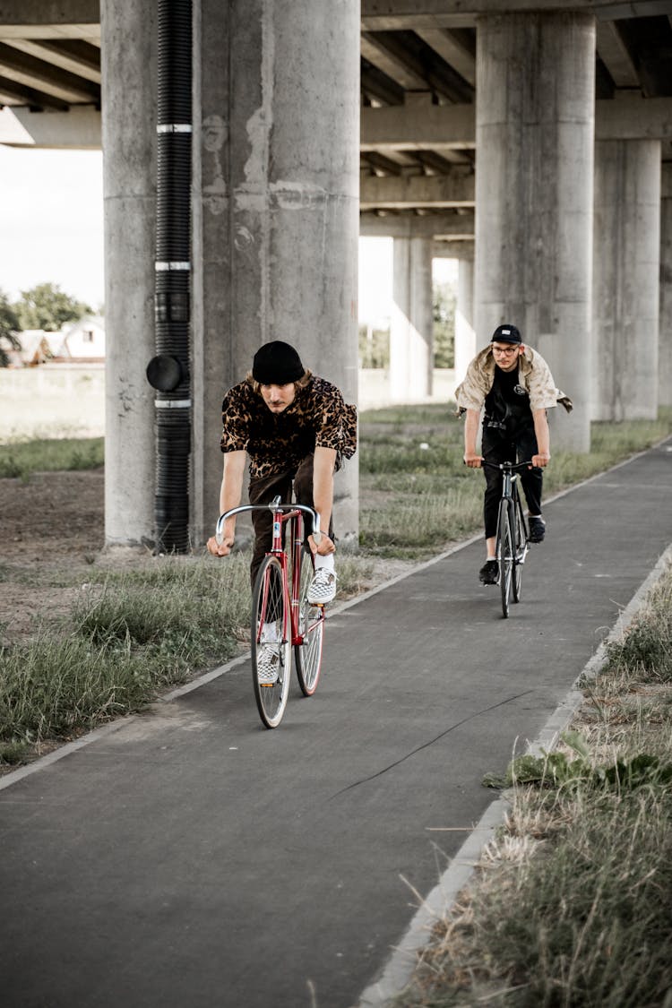 Men Riding Their Bicycles