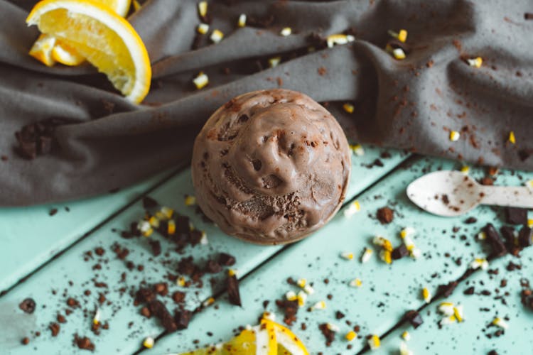 A Scoop Of Chocolate Gelato