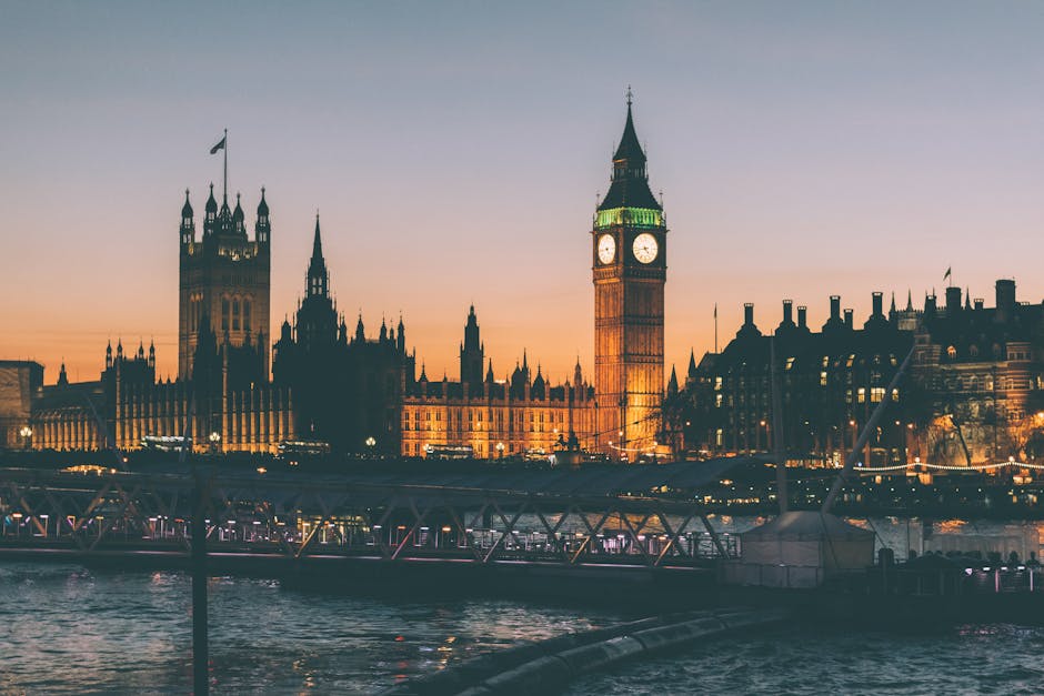 big ben, bridge, clock tower