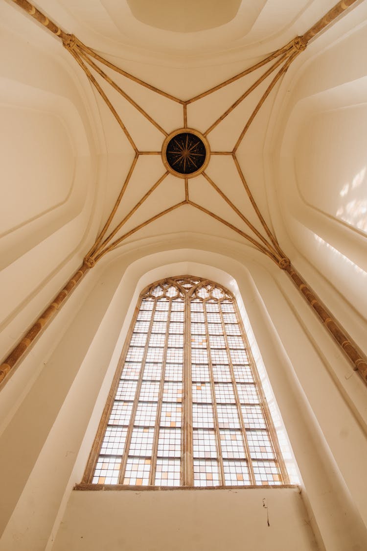 Beautiful High Ceiling Of A Church