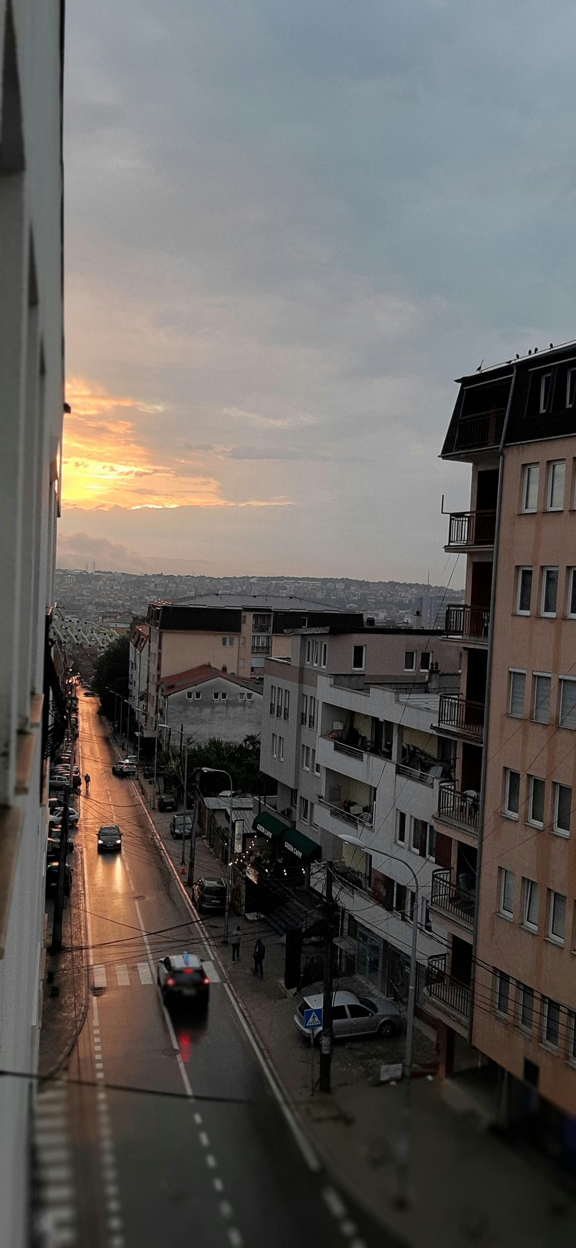 Person walking outdoors in the afternoon for light exercise
