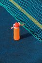 Bottle of water on sport ground