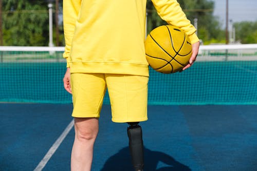 Foto d'estoc gratuïta de bàsquet, bola, cama protésica