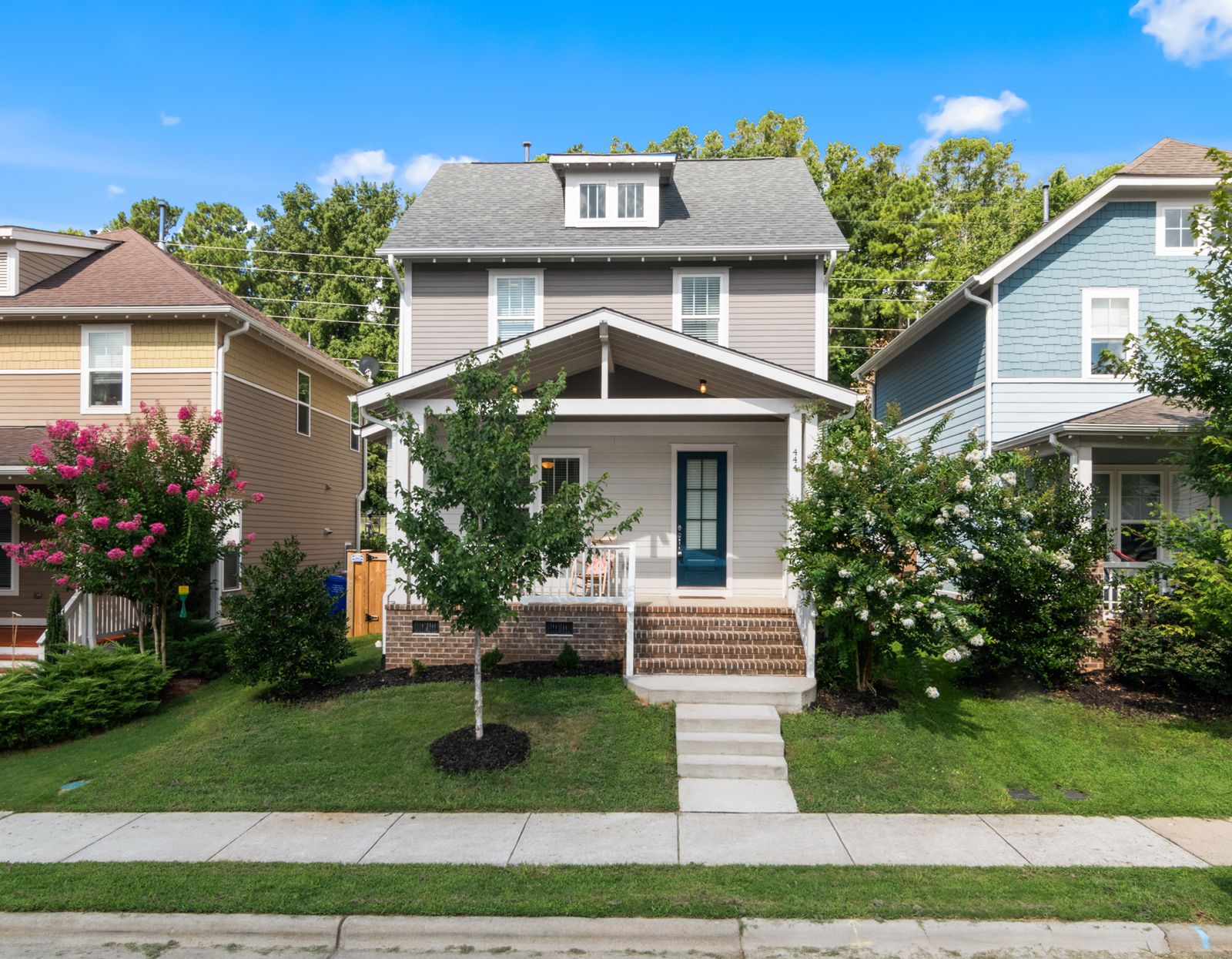 Real residential home exterior