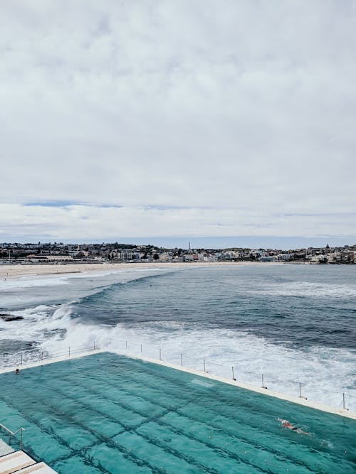 Swimming Pool Near the Ocean