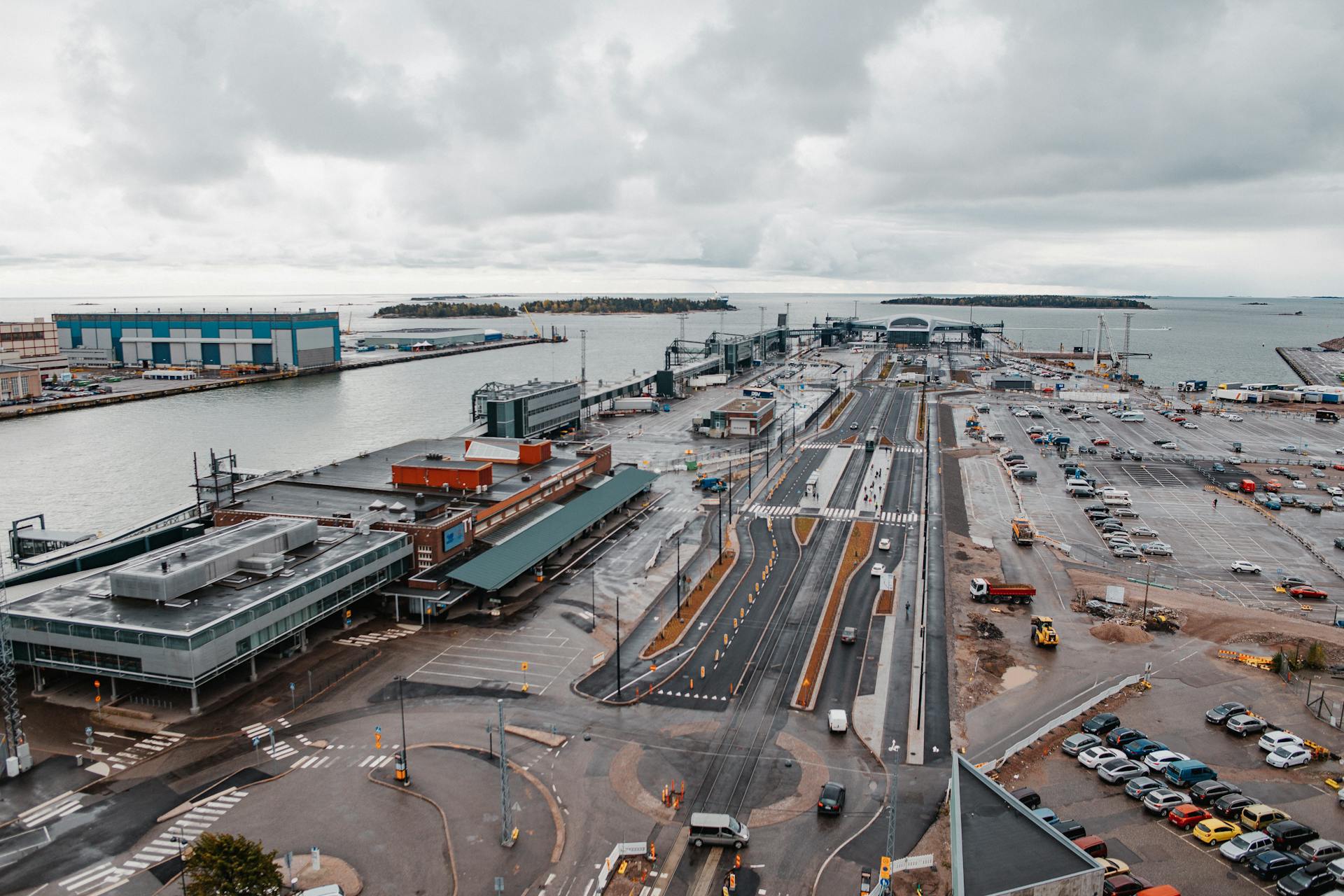 Aerial View of Port Area