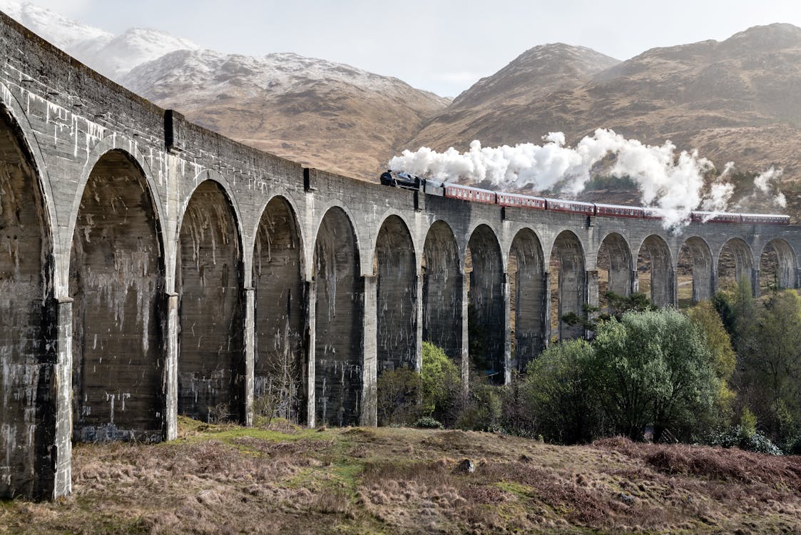 grátis Trem Com Fumaça Foto profissional