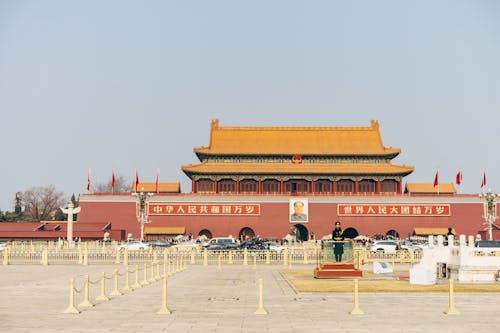 Majestic Building on Tiananmen Square, Beijing, China