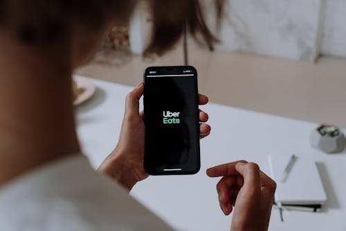 Person Holding a Smartphone