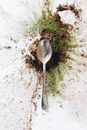 Silver Spoon on White Sand