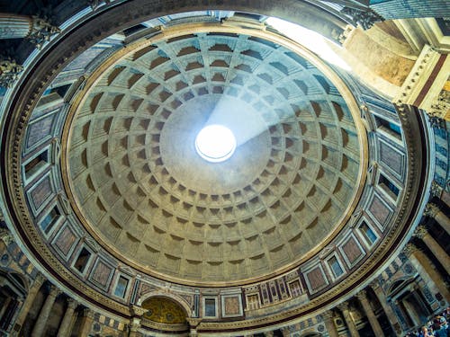 Low-Angle Shot of a Dome Ceiling