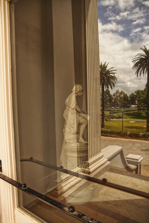 A Statue from the Glass Window