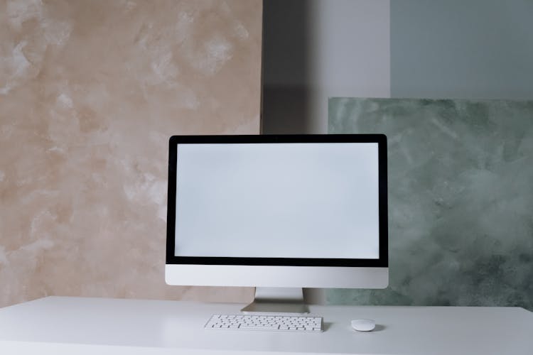 Silver Imac On White Table