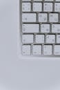 Silver and White Computer Keyboard