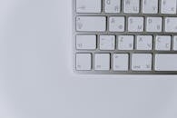 Silver and White Computer Keyboard