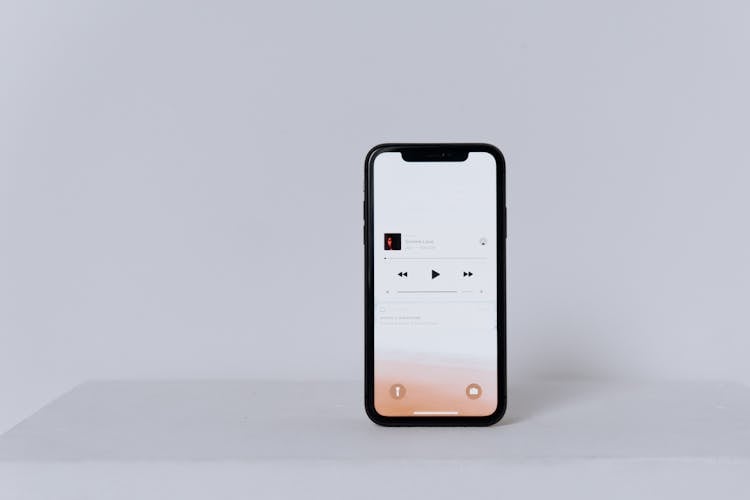 Smartphone Playing Music