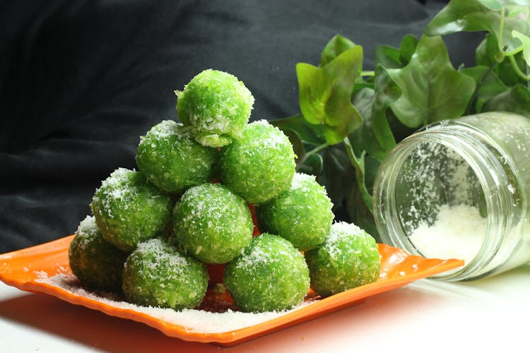 Laddu Coconut Balls On A Plate