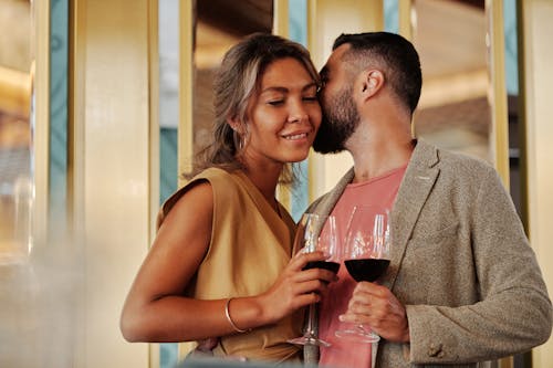 A Couple with Wine