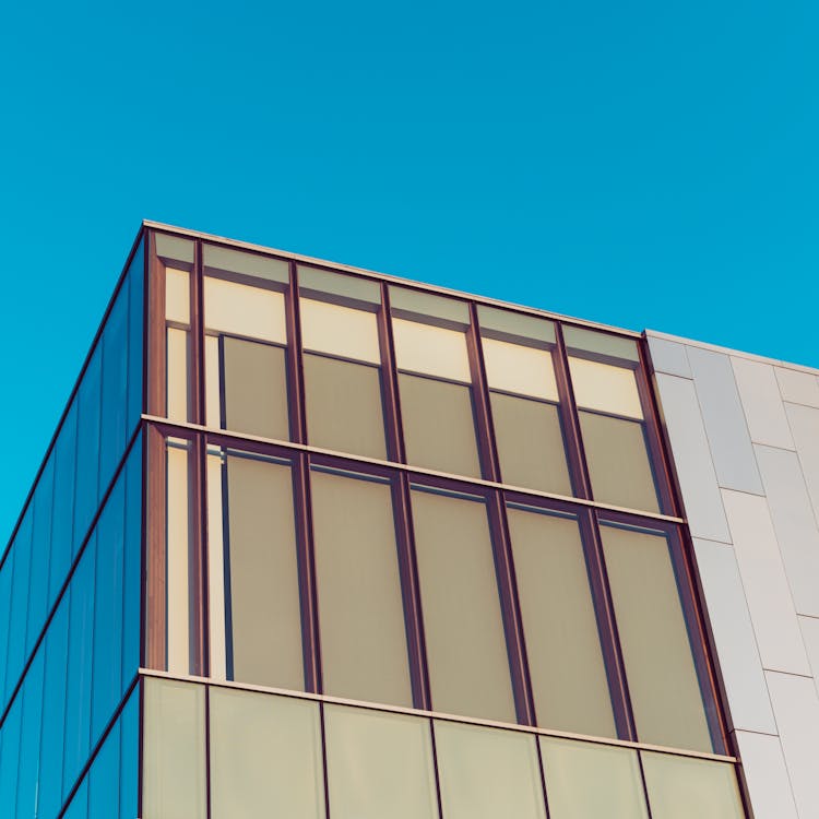 Contemporary Building Corner On Sunny Day