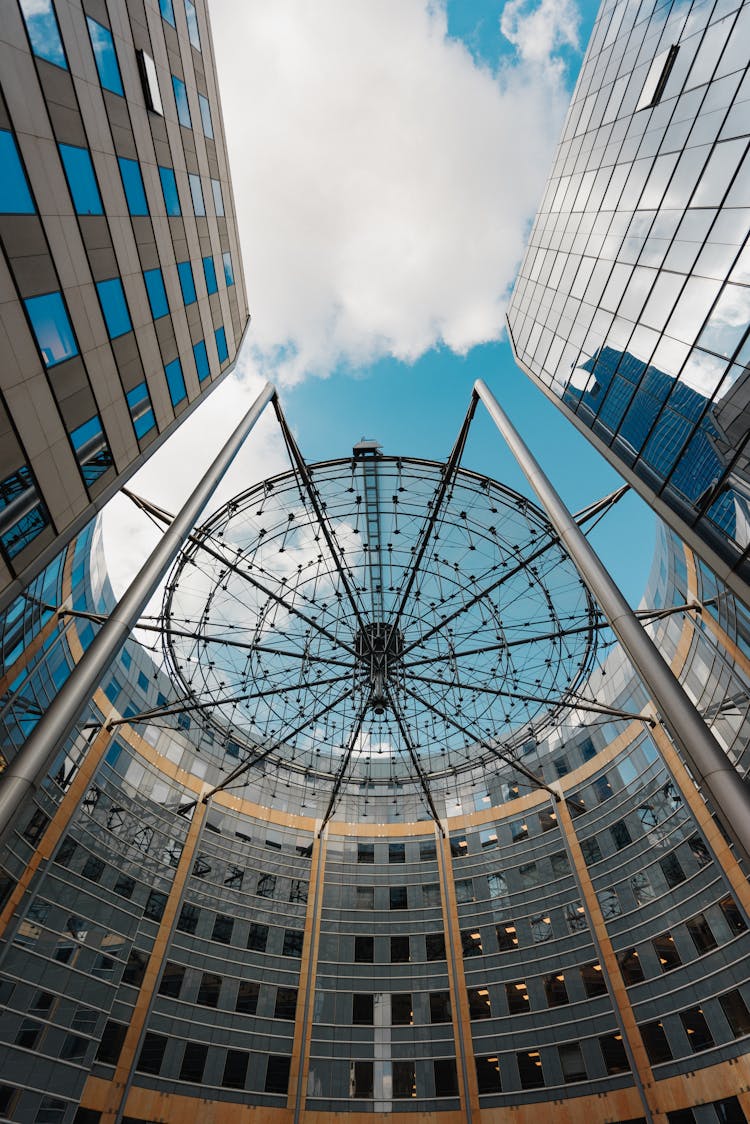 Low-Angle Shot Of High Rise Buildings In The City