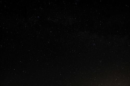 Free Low angle amazing view of serene night sky with numerous shiny stars glowing in darkness Stock Photo