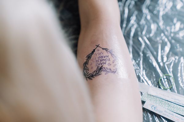 Tattoo text design