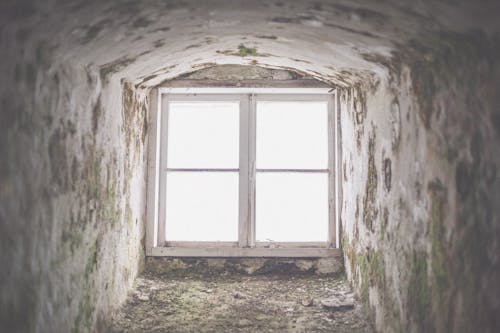 Free Window in Neglected Building Stock Photo
