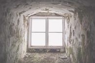 Brown Wooden Framed Glass Window