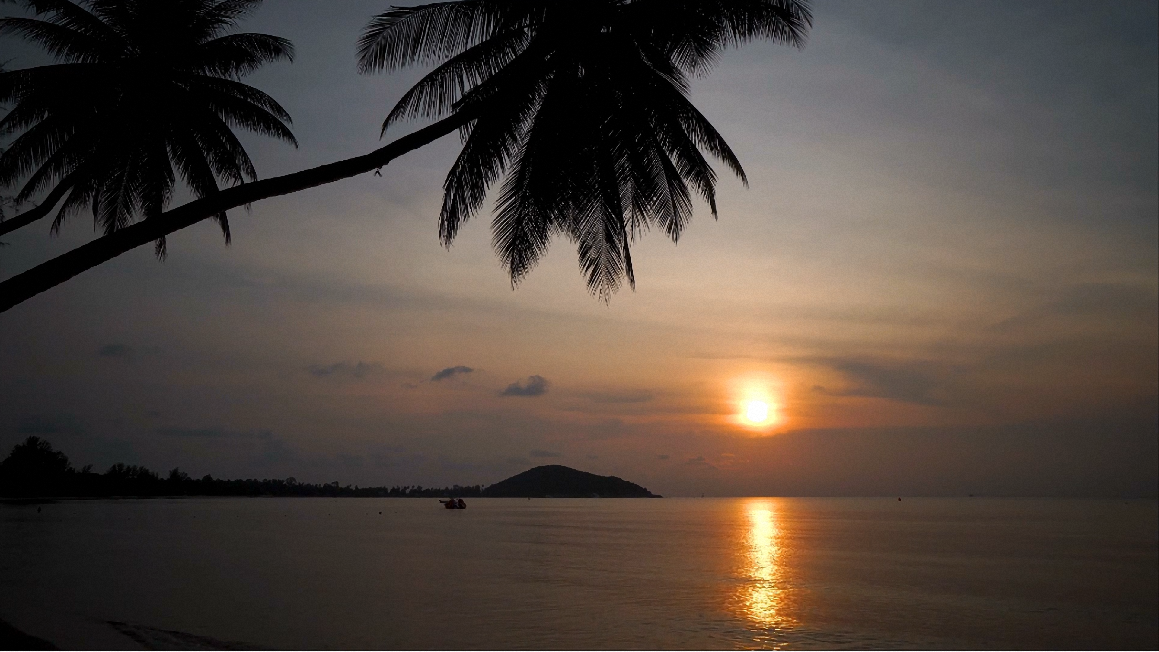 Sunset over the ocean