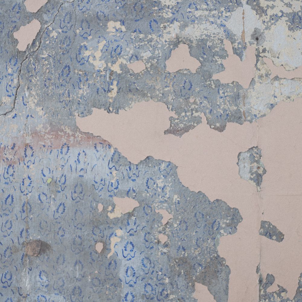 Wallpapering in The Hale — dust sheets down and the room fully protected