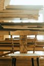 Brown Wooden Table Decor on White Table