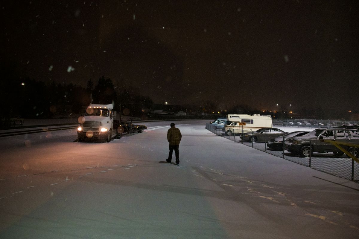 Commercial snow removal operation