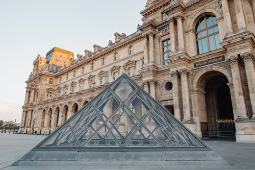 Free The Louvre Museum in Paris France Stock Photo