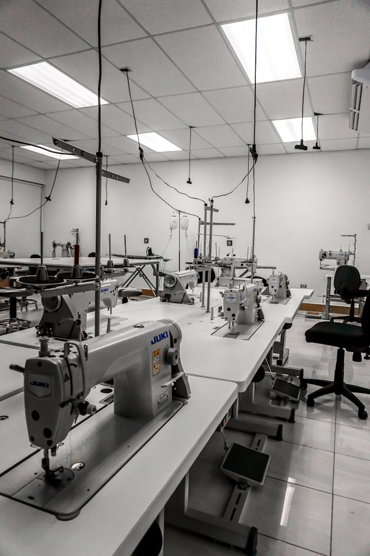 Sewing Machines Inside A Room