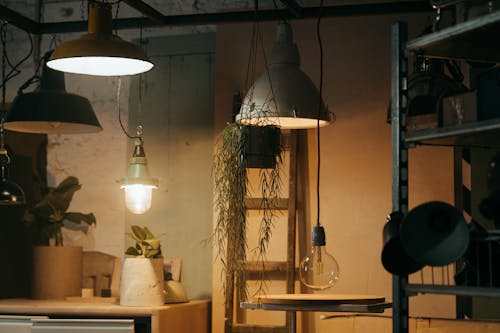 Gratis arkivbilde med anheng lamper, boutique, butikk