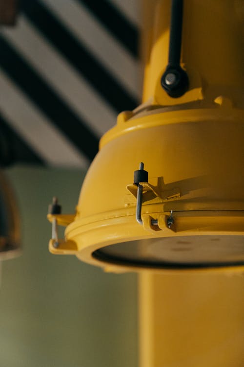 Yellow and Black Round Device