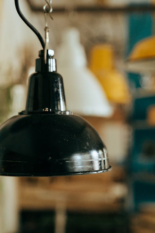 Black and Silver Pendant Lamp