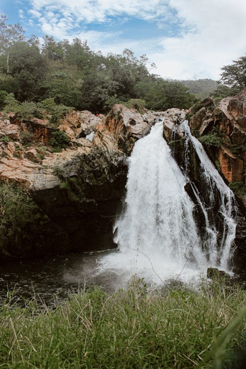 Waterfalls in Rocky Formation