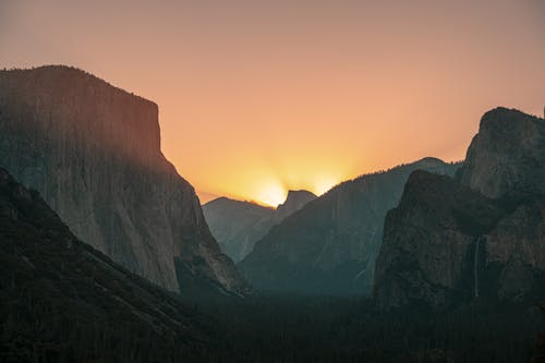 Foto d'estoc gratuïta de a l'aire lliure, arbres, capvespre